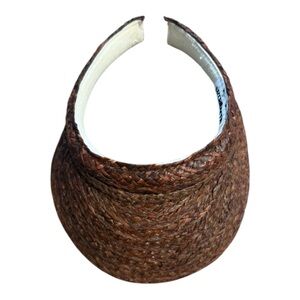Liz Claiborne Brown Woven Sun Visor